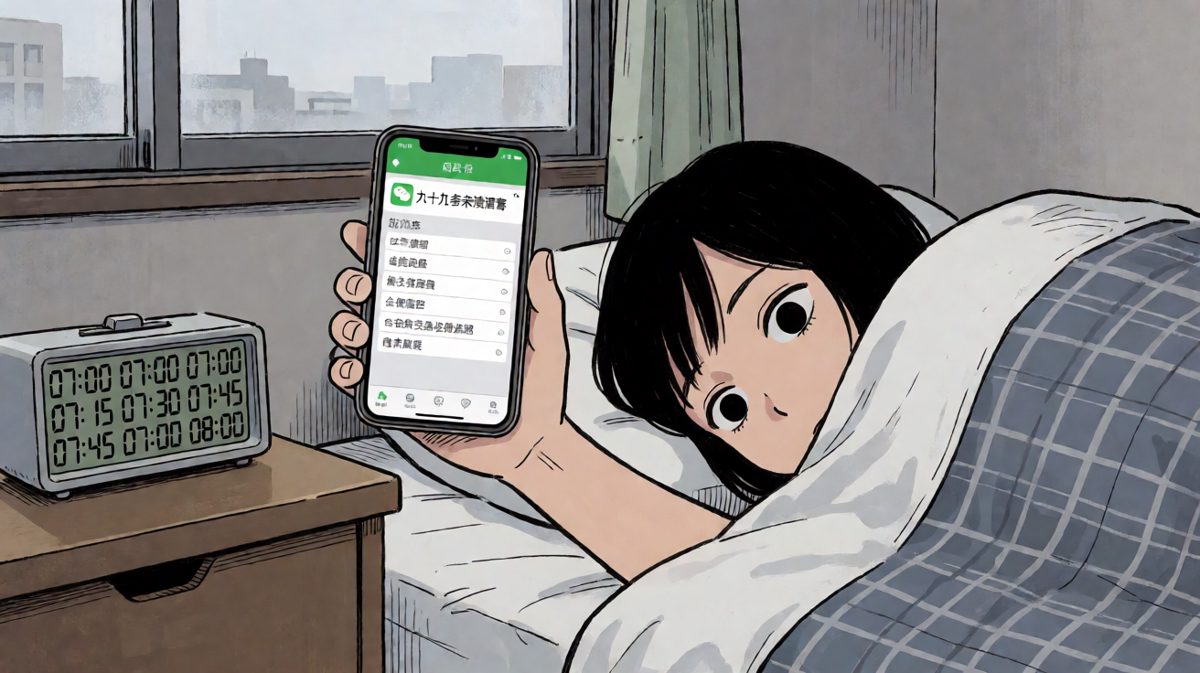 周一的闹钟不是响五次，是响五次都没用，灵魂还没登录。