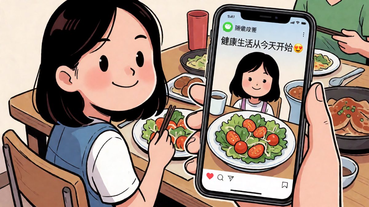 第二格：发朋友圈记录这一刻
