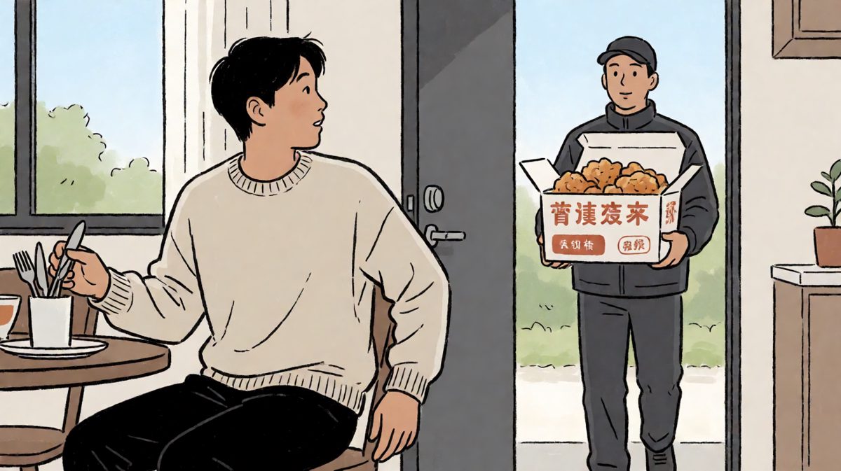 第三格：门铃响了……