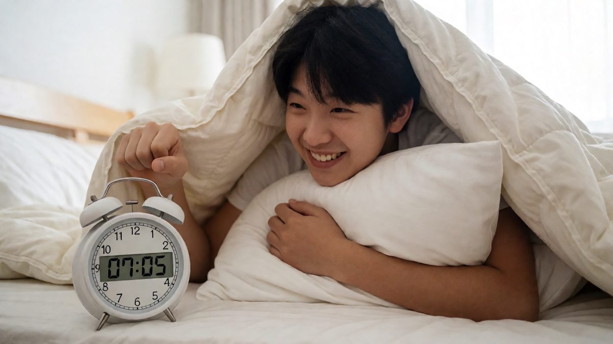 闭眼盲拍闹钟，战术性关机