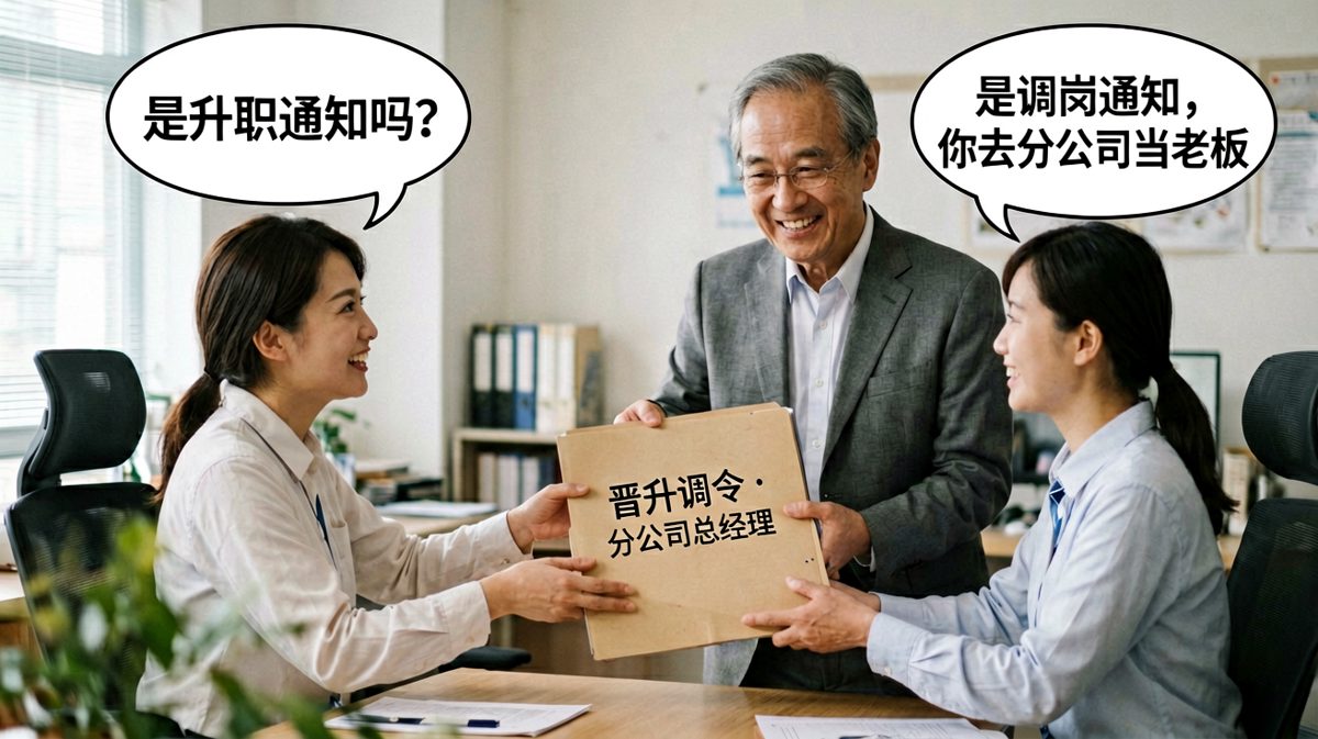 以为是调岗，结果是升职