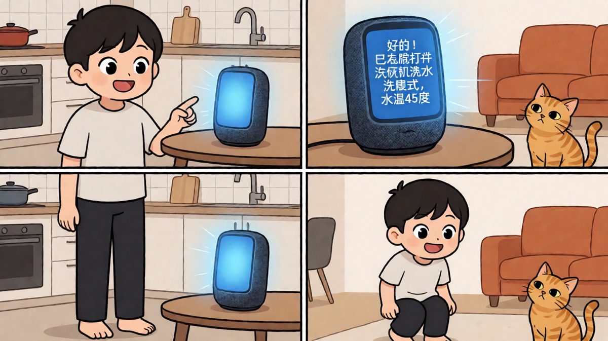 想说的是浴缸，音箱理解成了洗衣机