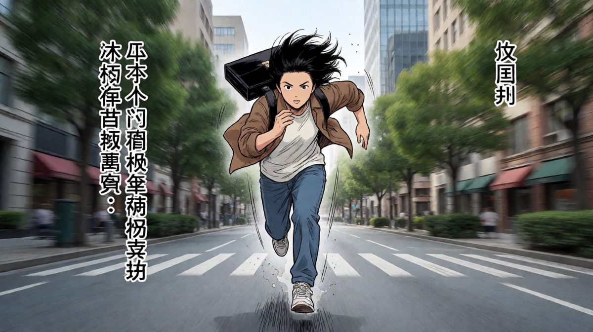 一路狂奔赶往公司