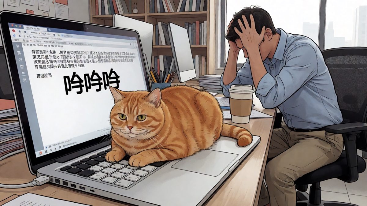 橘猫：你的年终报告我来帮你润色一下，全删了。