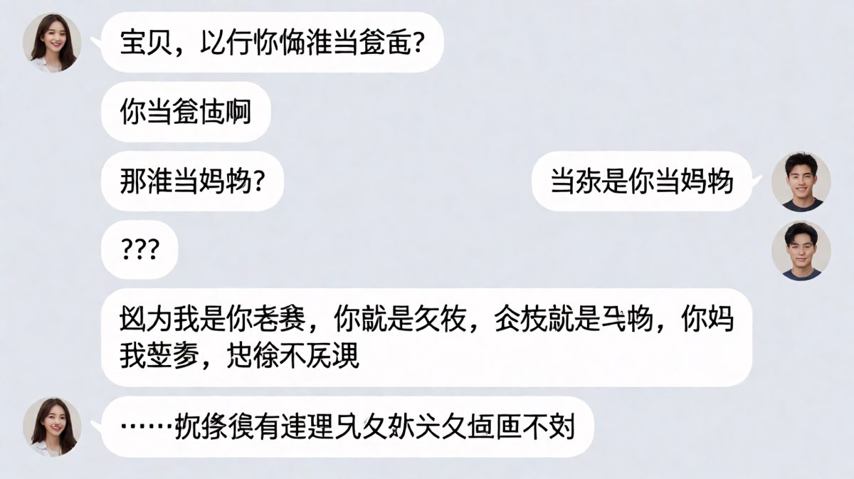 一套逻辑闭环，直接把男朋友绕进死胡同