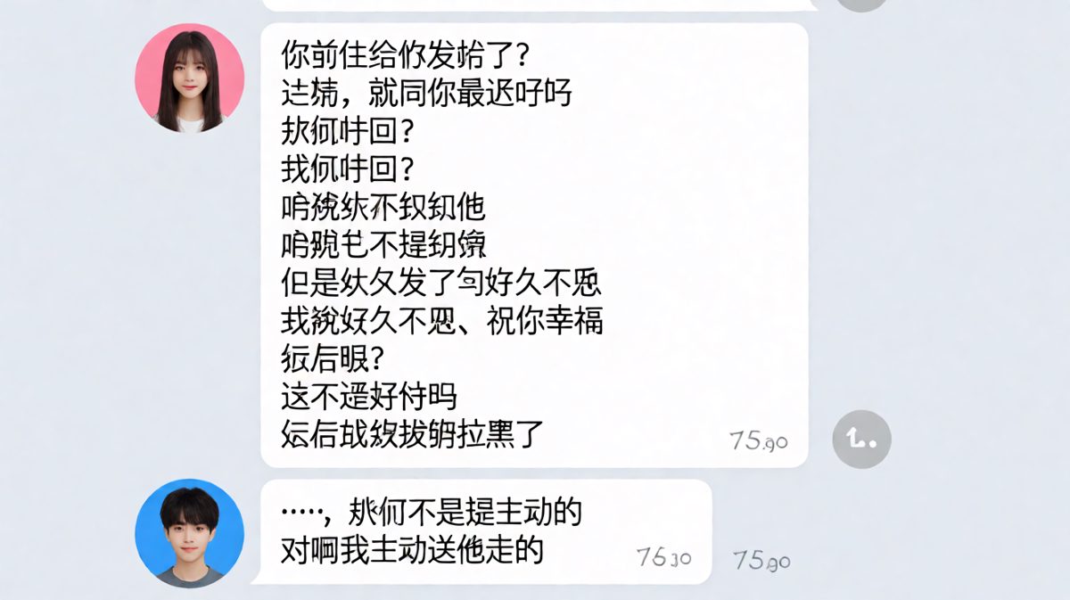 前任试探，女生一句话直接送走