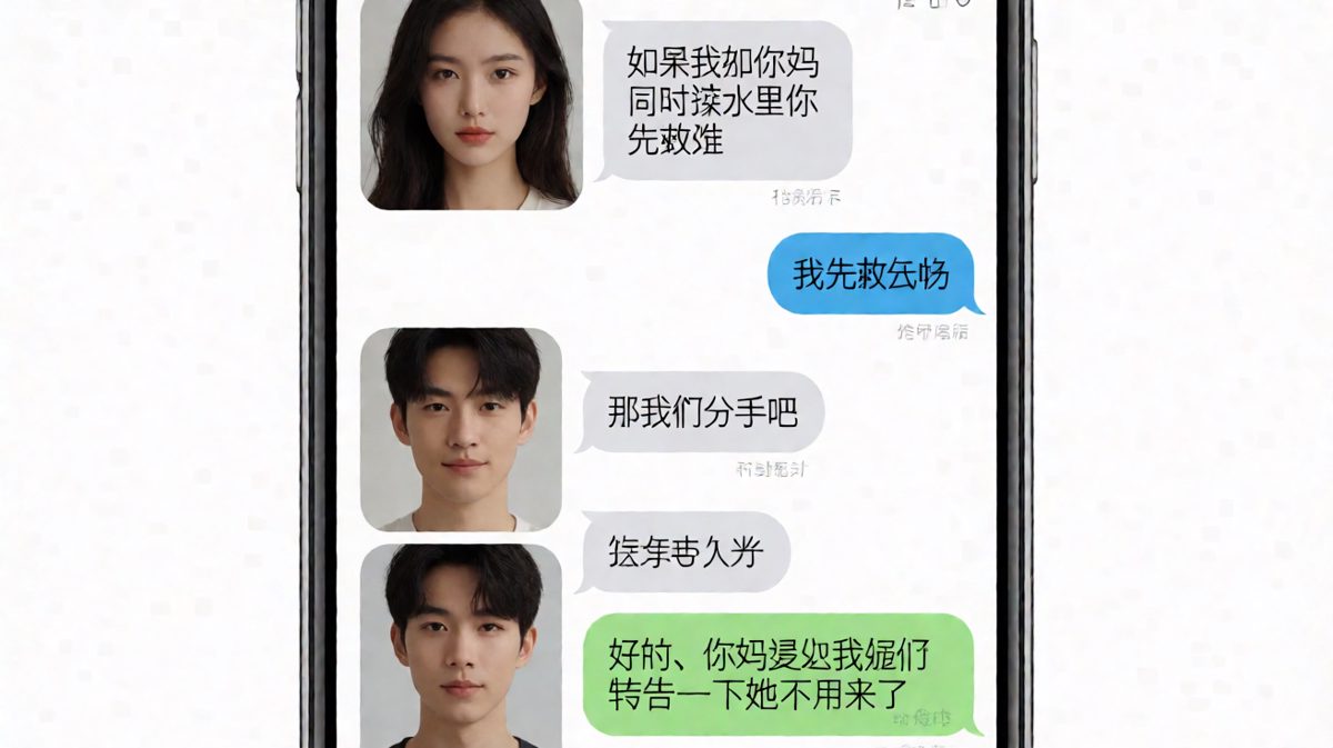 终极送命题的满分（没分）回答