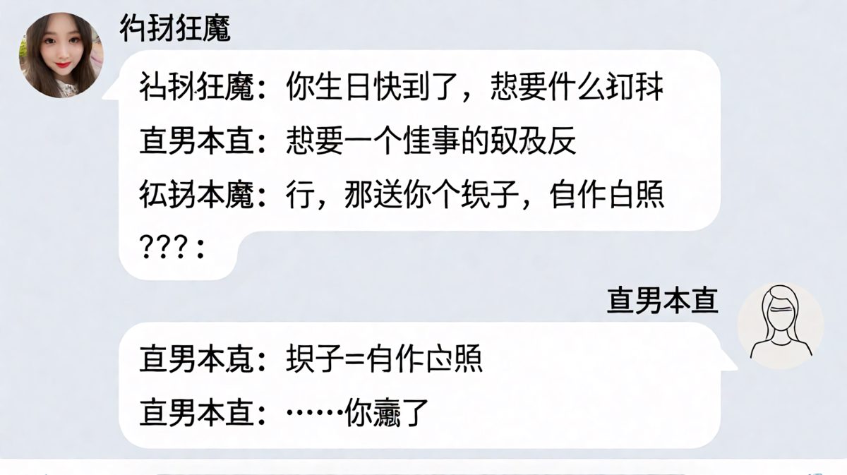 直男要'懂事女朋友'反被送了一面镜子