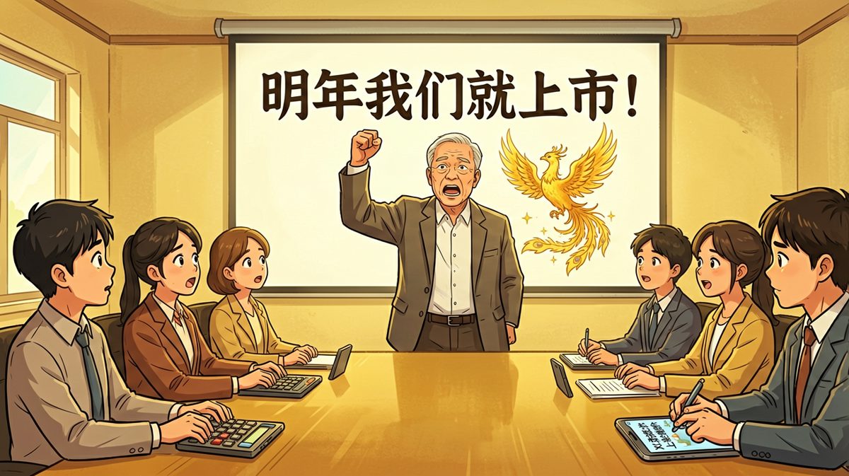 老板喊'明年就上市'，结果上市的是菜市场