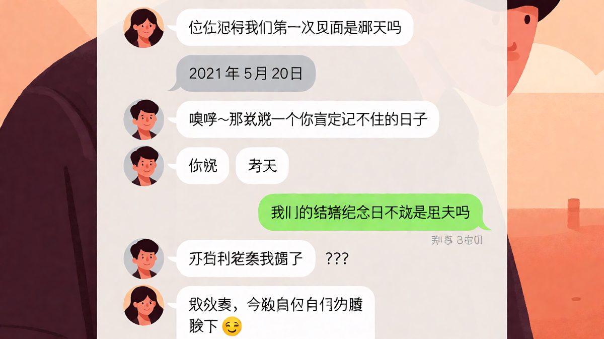 记住了相识却忘了纪念日，男友的满分答案变成了零分结局。