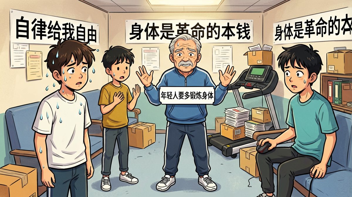 老板号召'年轻人要多运动'，然后让大家陪他跑步