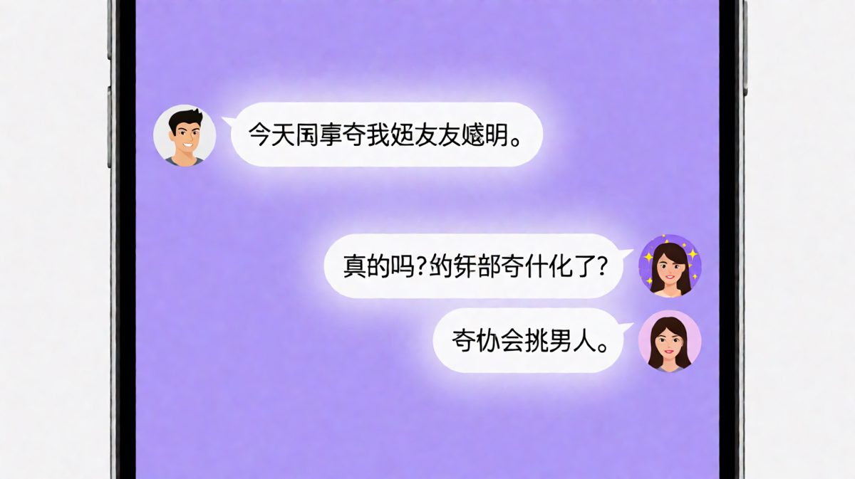 男生借同事之口夸女友，实则幽默炫耀自己的眼光。