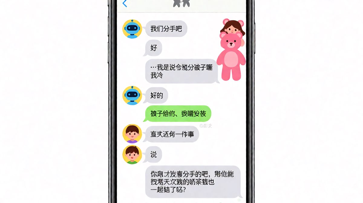 一句「分手吧」之后，男生的反应让人笑到拍桌