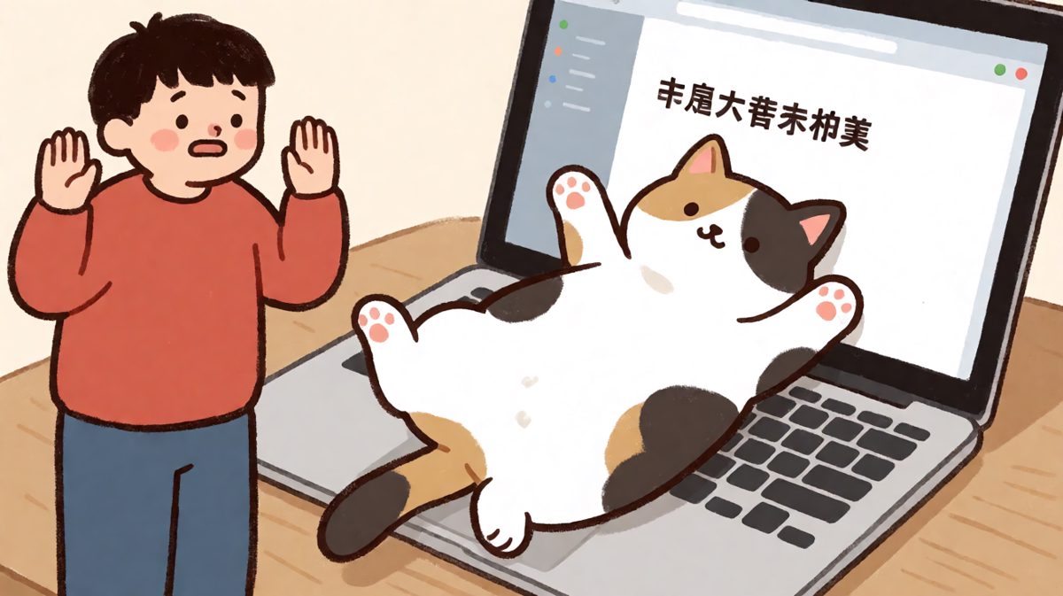 铲屎官：对不起，我的猫在帮你回邮件