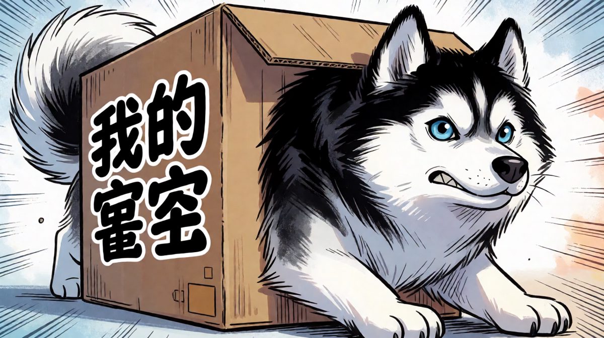 二哈：这箱子明明就很大！是谁说的谎话！