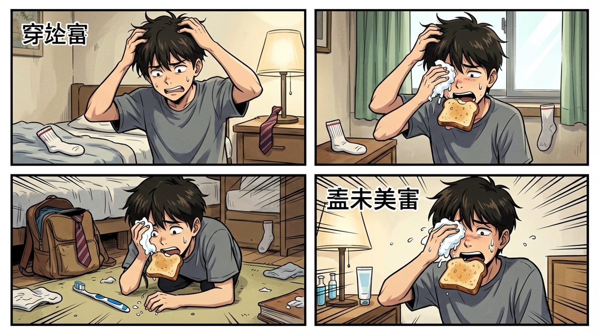 完了完了要迟到了！