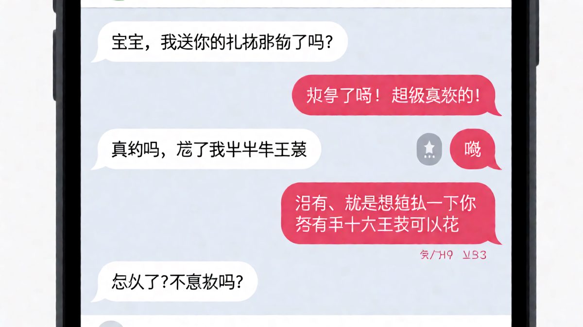 半个月工资的礼物换来的只有一个字。