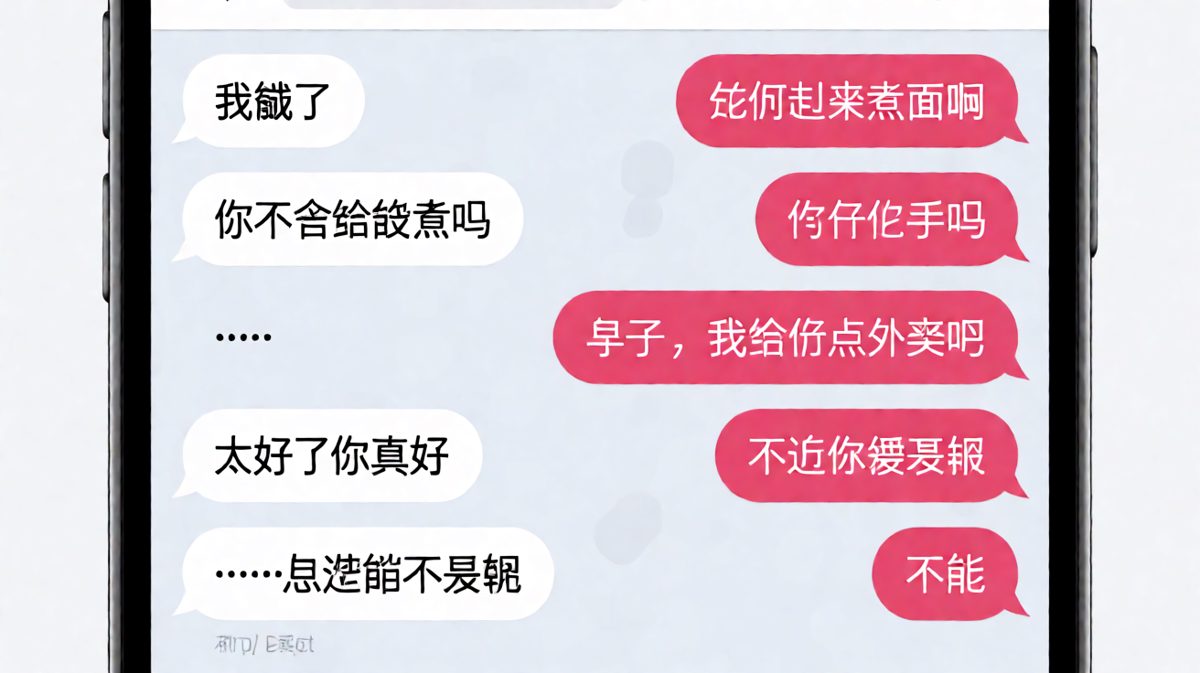 撒娇失败，反而被要求报销一碗面。