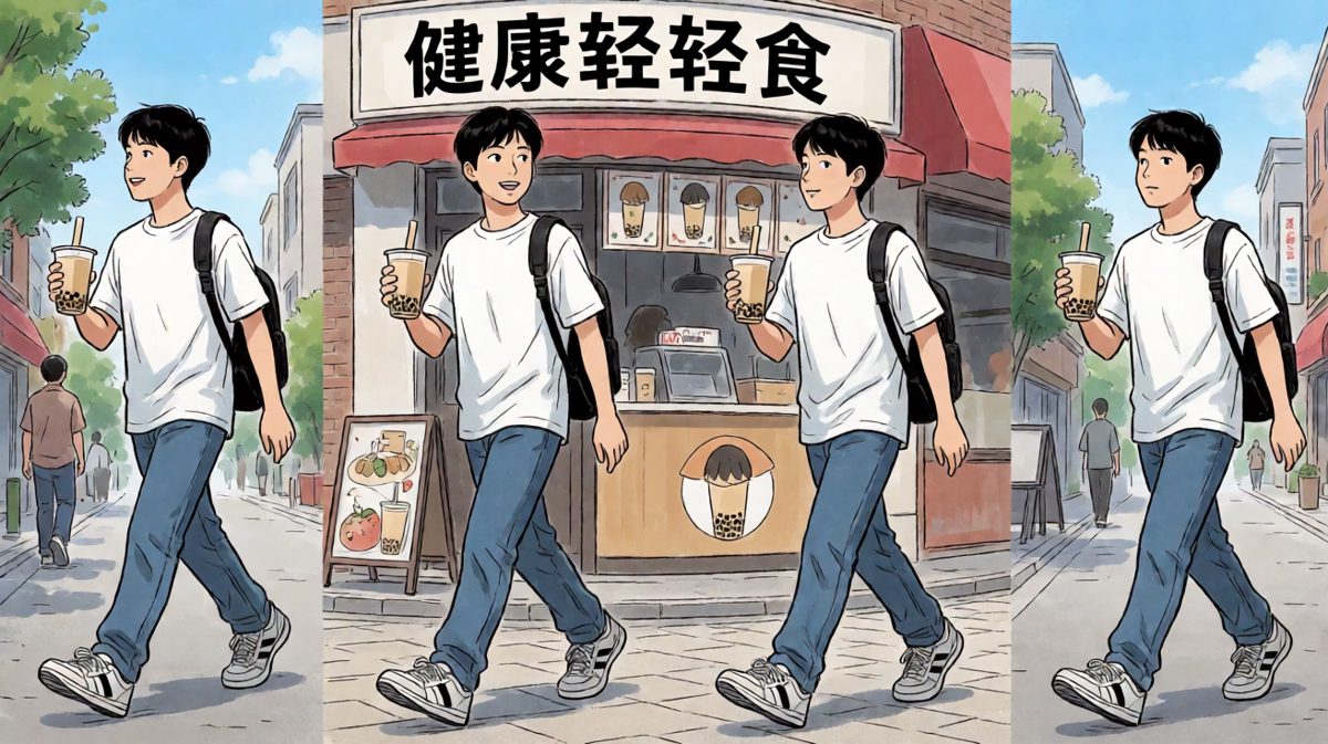路过奶茶店，腿完全不听使唤