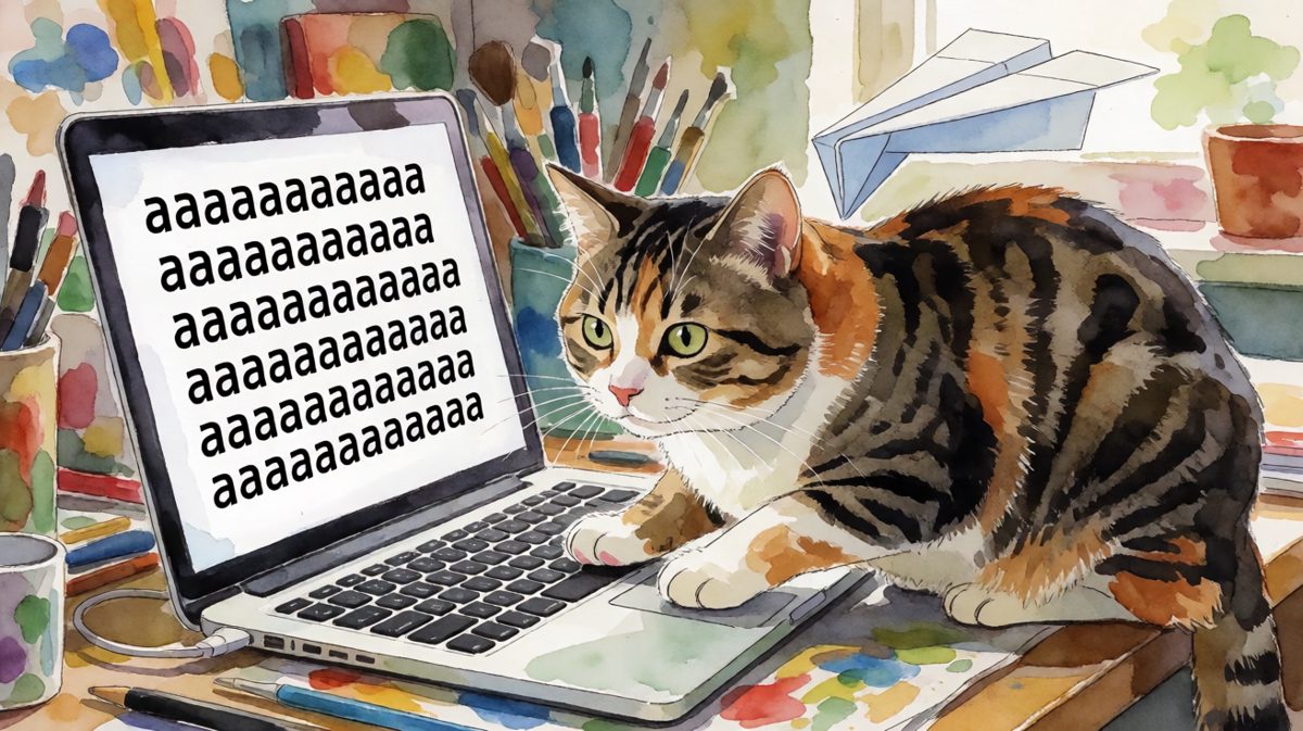 它以为自己在写论文，实际上全篇只贡献了一个字母。