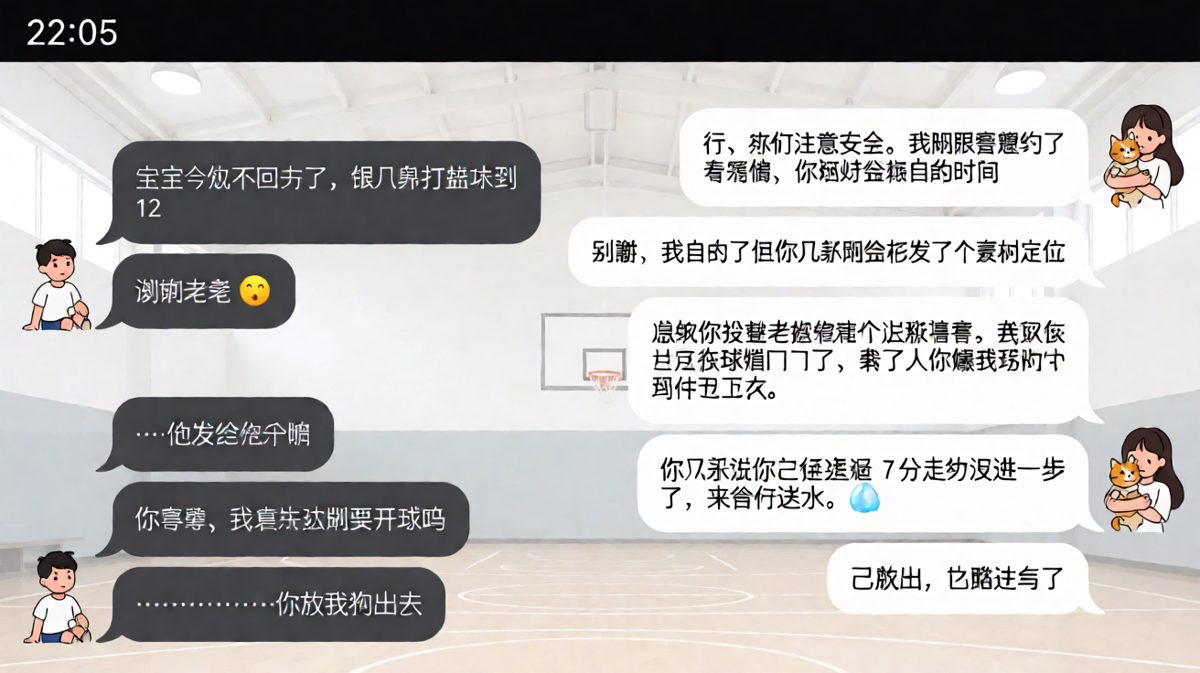 互给自由变成追到球馆门口：还放了一只狗进去