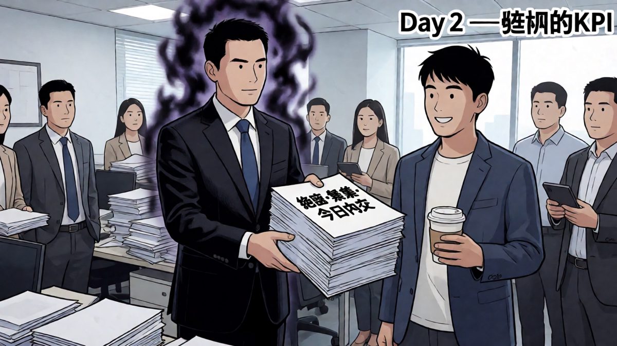 老板微笑着扔来一座'小山'，年轻人的笑容裂开了。