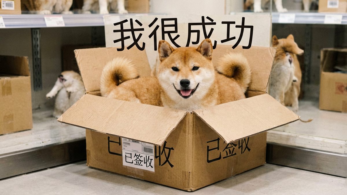 只要我够扁，什么箱子都能装下本汪！这招叫'缩骨功'