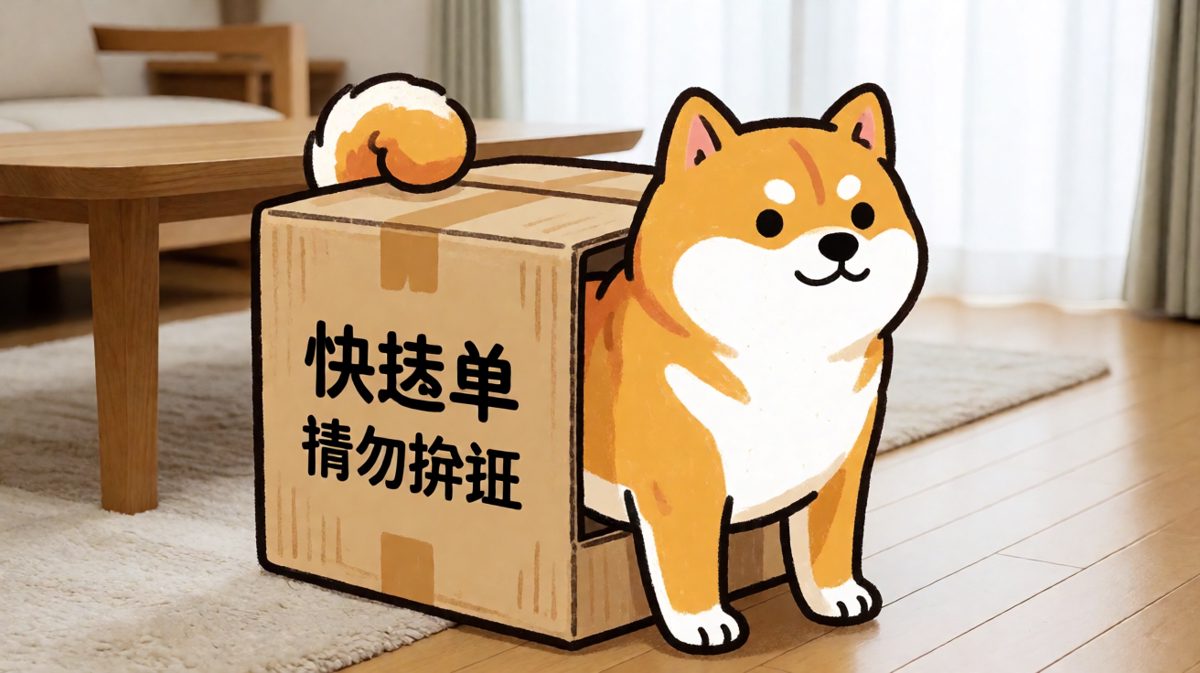 柴犬：只要我够努力，纸箱就是我的家