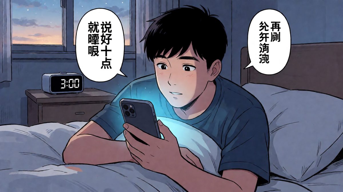 熬夜不是因为不困，是因为这一天只有晚上才真正属于自己