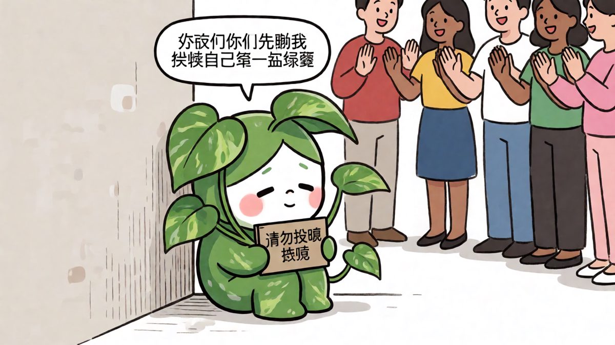 社恐的最高境界：把自己养成植物