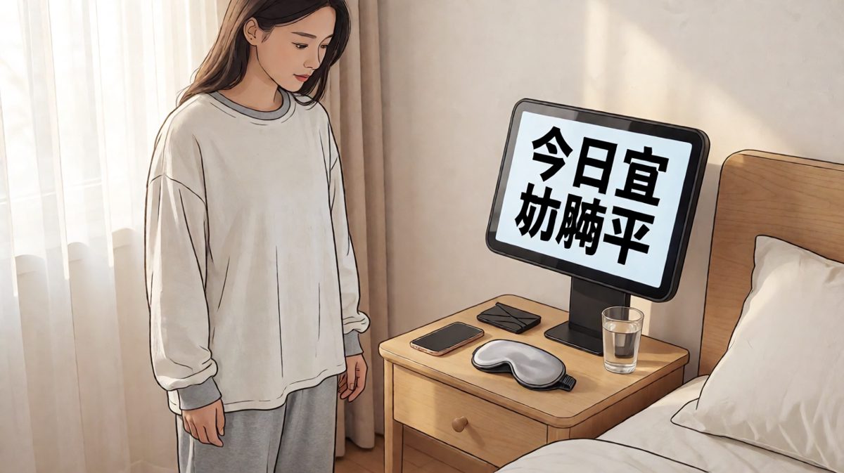 第一次称重，体重秤显示的不是体重数字，而是'今日宜躺平'
