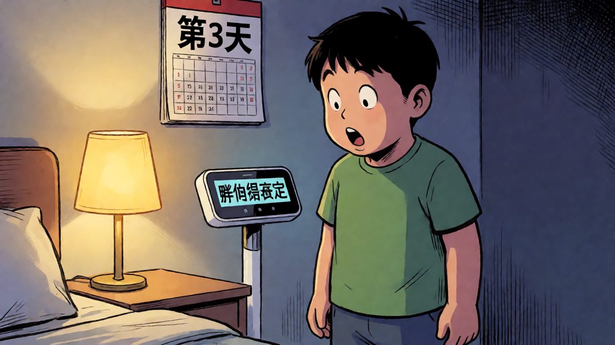 第二次称重，体重秤给出了更扎心的评价'胖得很稳定'
