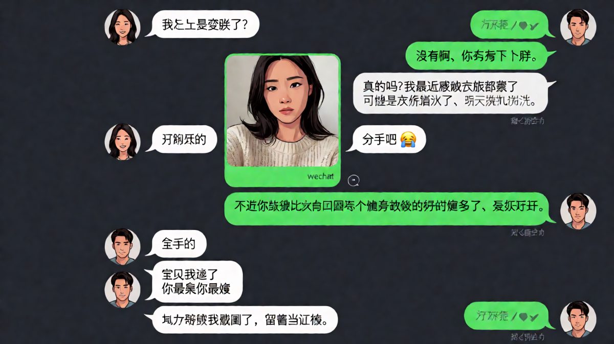 男朋友夸女友的每一步都精心踩雷，最后被截图留证堪称社死名场面。