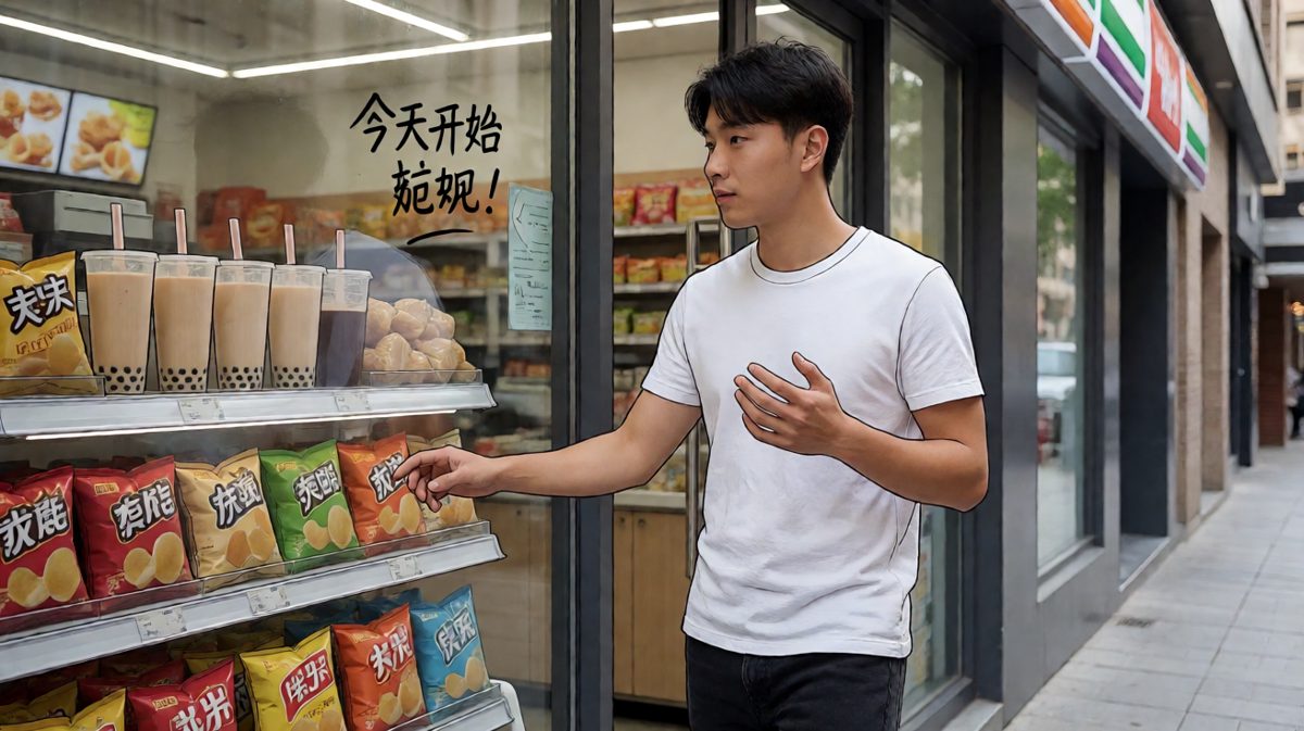 路过便利店，意志力开始动摇