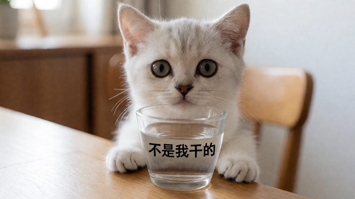 水杯先动的手，我只是正当防卫。