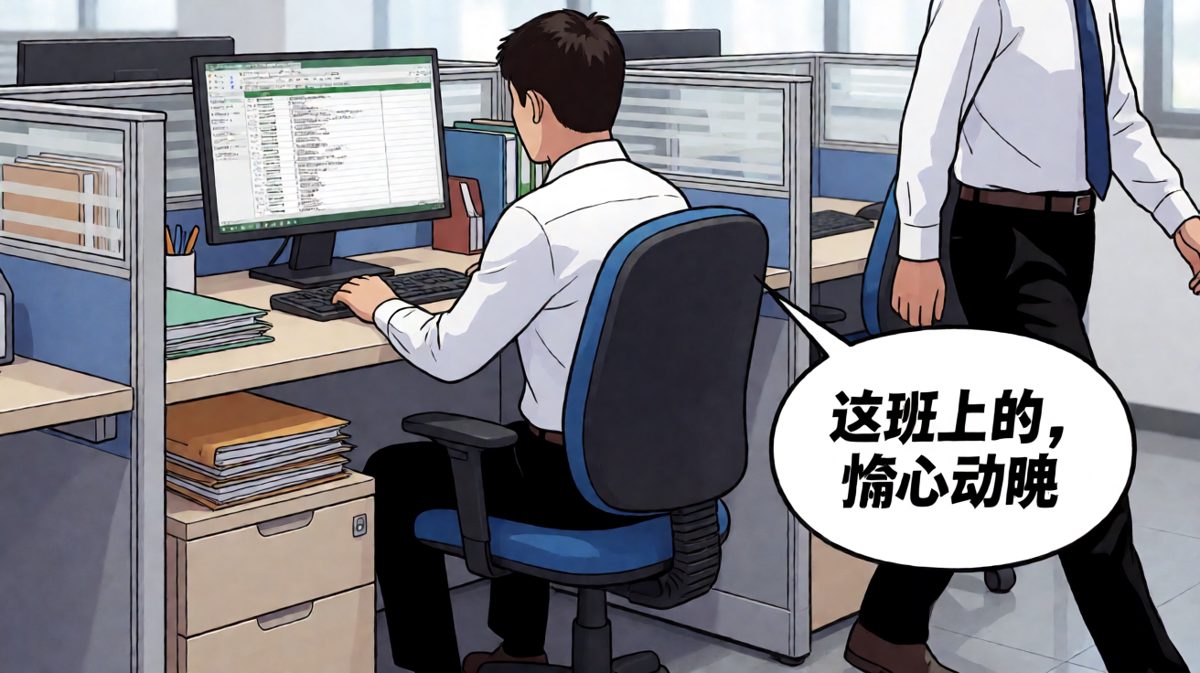 表面：努力工作，实际：峡谷征战，上班摸鱼的最高境界