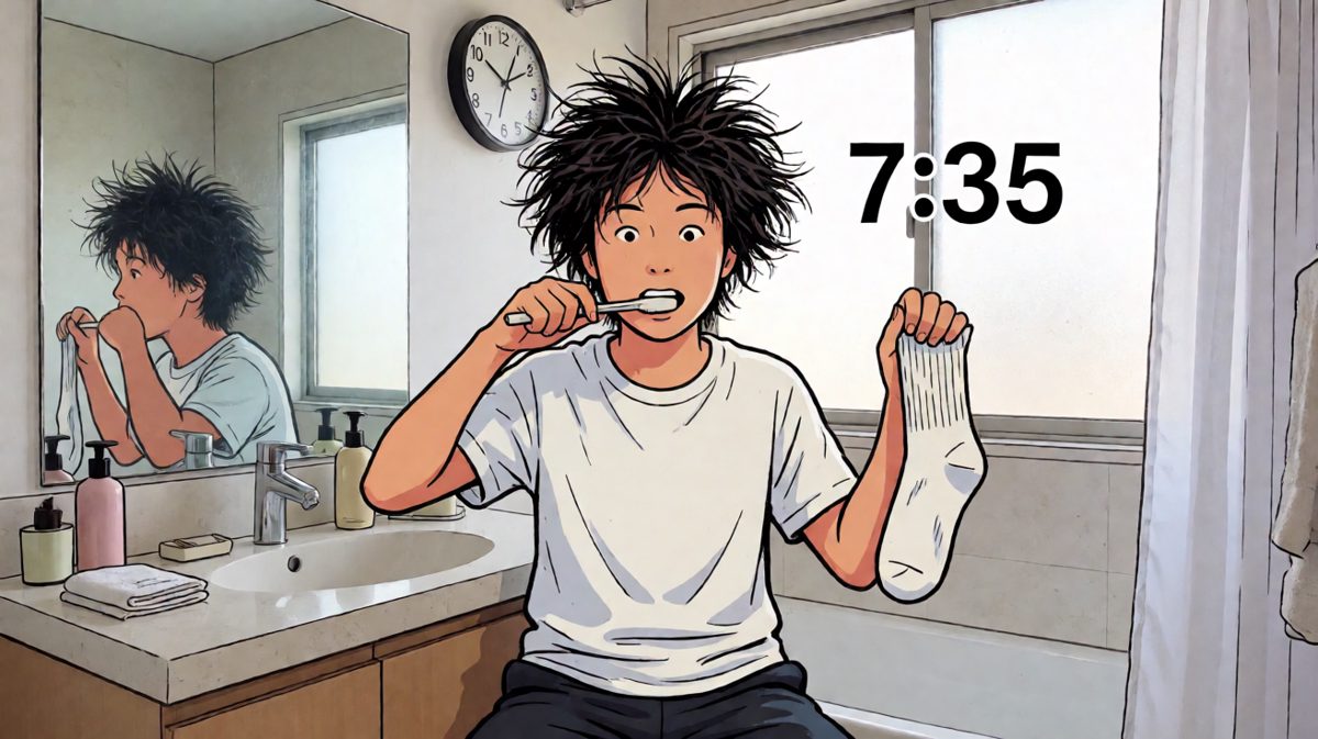 时间不多了，疯狂洗漱