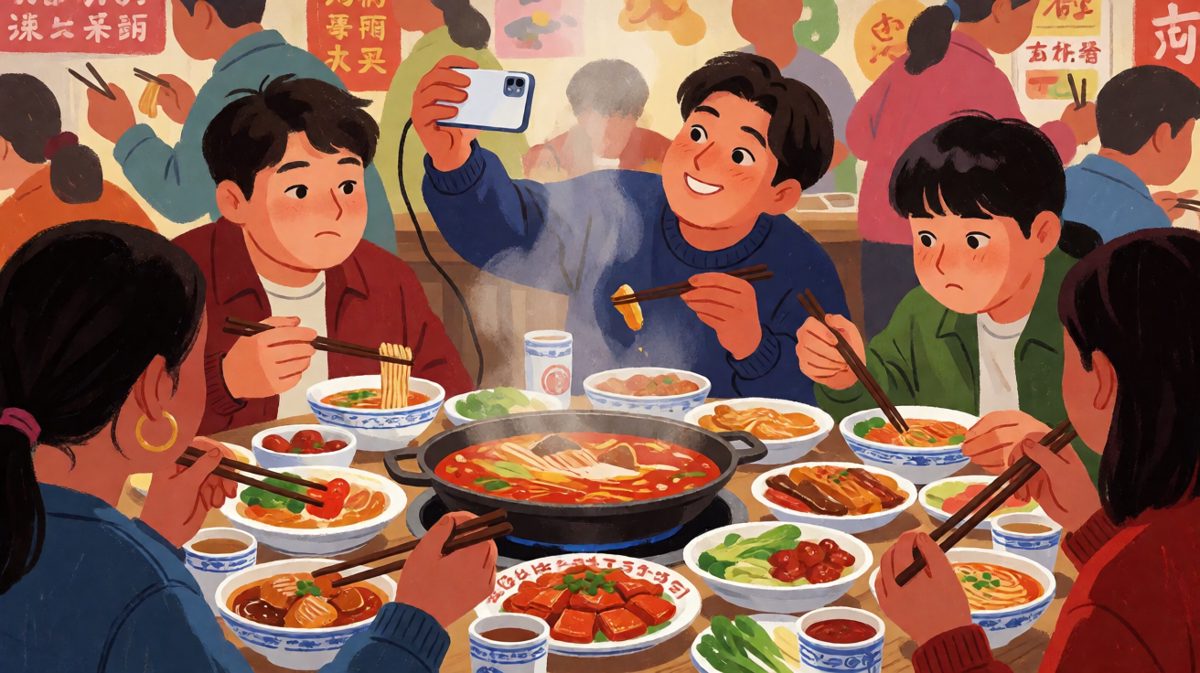 聚餐时最经典的一幕：你刚夹的菜，已经不在盘子里了