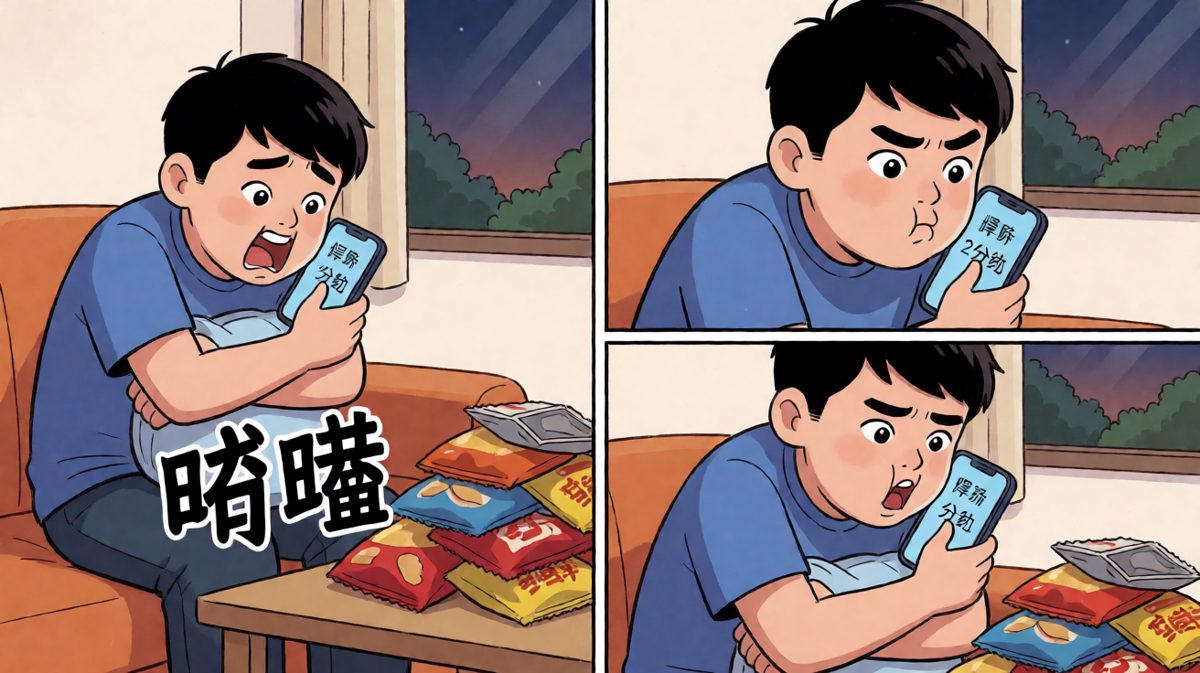 倒计时最后两分钟，饿到怀疑人生。