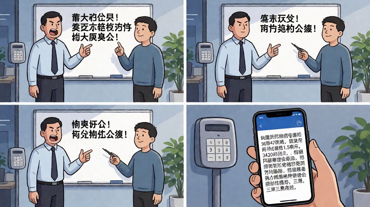老板喊狼性文化不加班走人，员工当场算出劳动法补偿的反转对话。