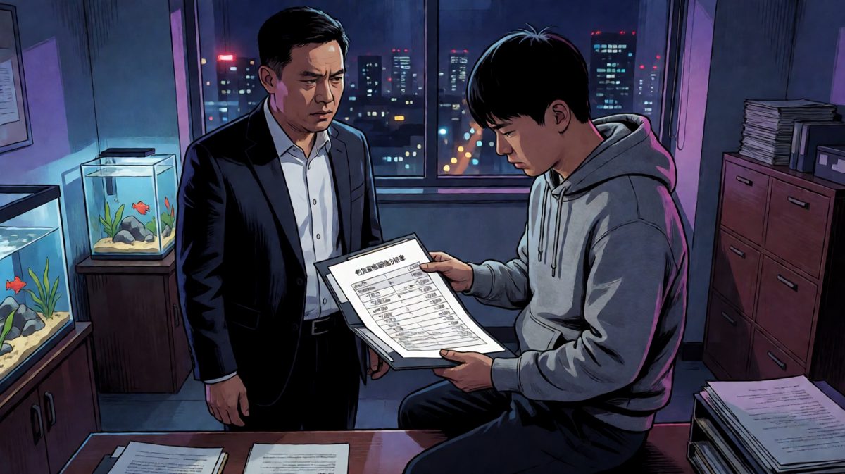 老板假装关心员工家庭困难，员工当场甩出老板自己的账本的反转对话。