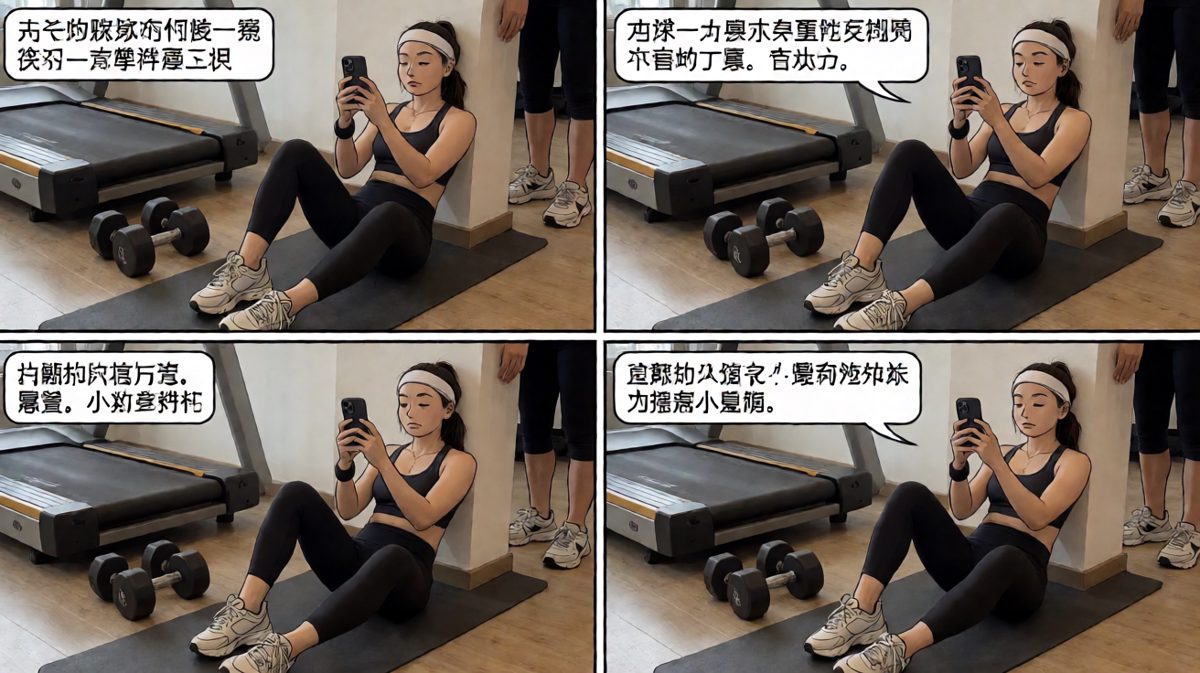 运动五分钟，刷手机两小时