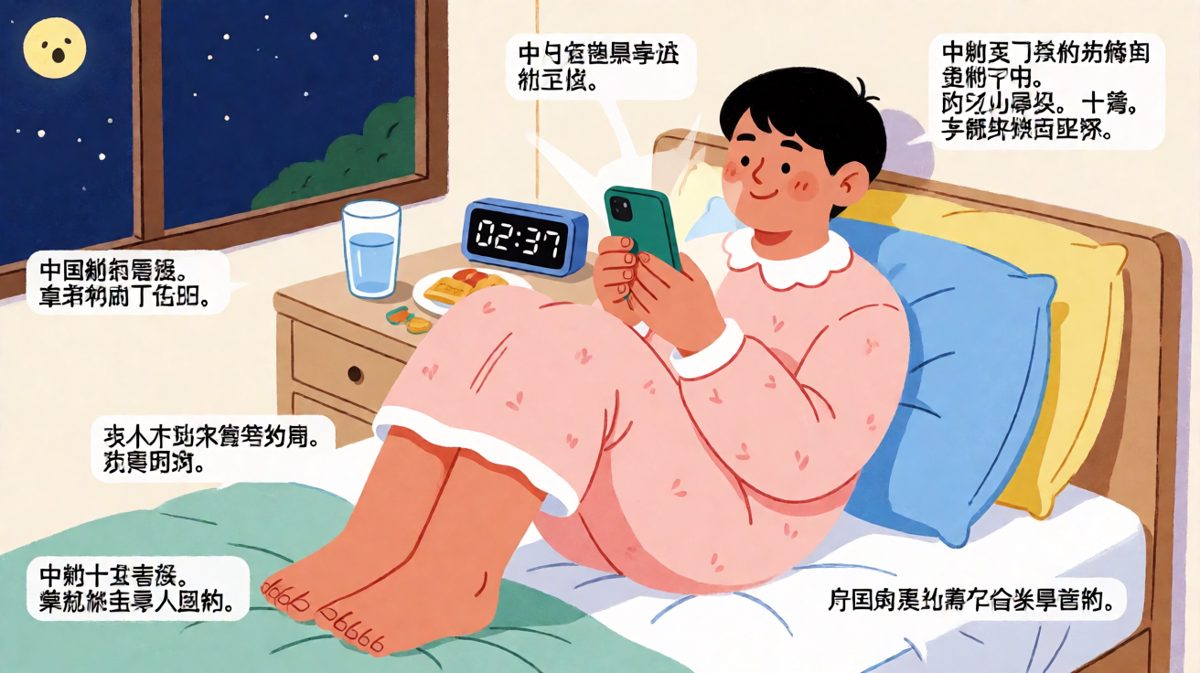 说好早睡的，再看五分钟就睡