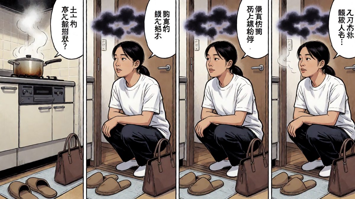 刚回到家，发现锅还在火上干烧着