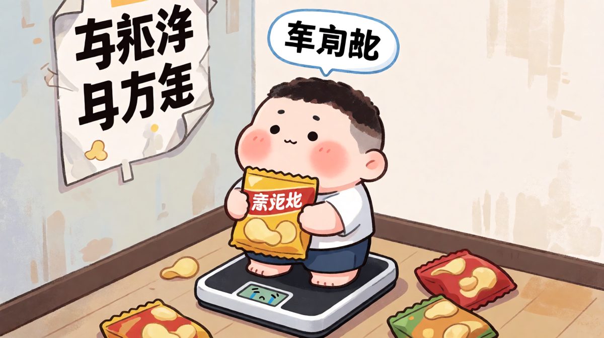减肥这件事，我总是半途而废——半路就去吃饭了。