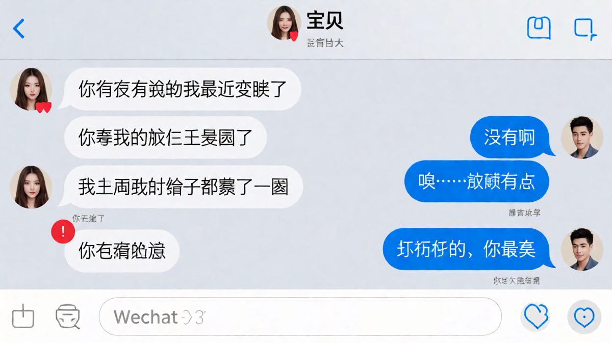 女生连环发问自己胖了没，男生老实回答后被怼得措手不及