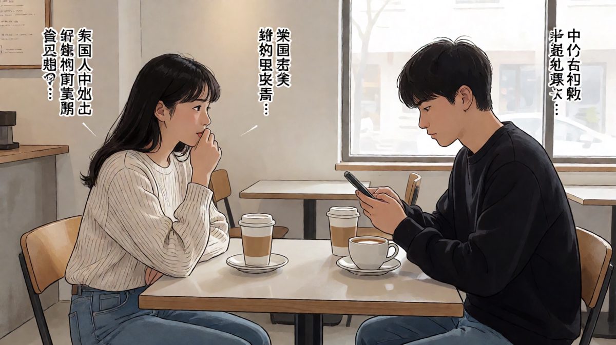 女友：陪我吃饭。男友：嗯。女友：你觉得这店怎么样？男友：挺好的，下次还来