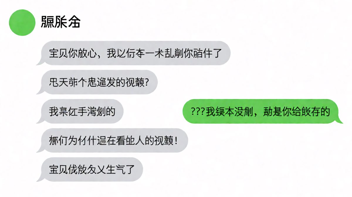「我再也不删你照片了」——结果删的是他自己存的