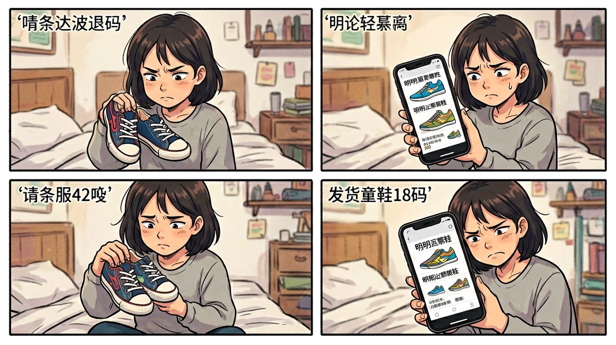 核对订单，确认不是自己的错觉