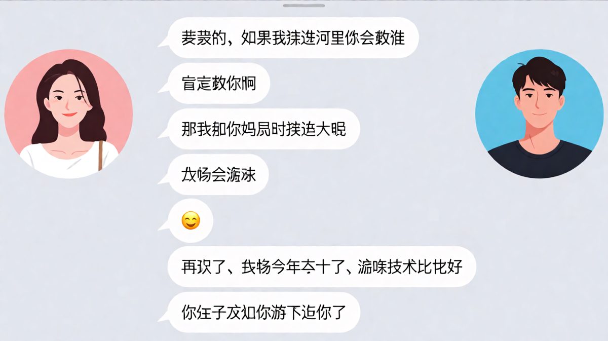 求生欲测试翻车现场，男朋友的脑子终于跟上嘴了